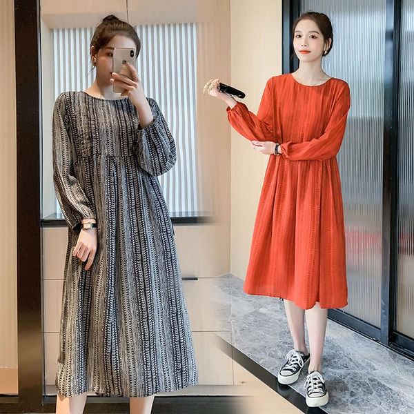 maternity dresses autumn plus size long-sleeved lactation dress vintage nursing clothes chiffon postpartum women breastfeeding, White
maternity dresses autumn plus size long-sleeved lactation dress vintage nursing clothes chiffon postpartum women breastfeeding, White