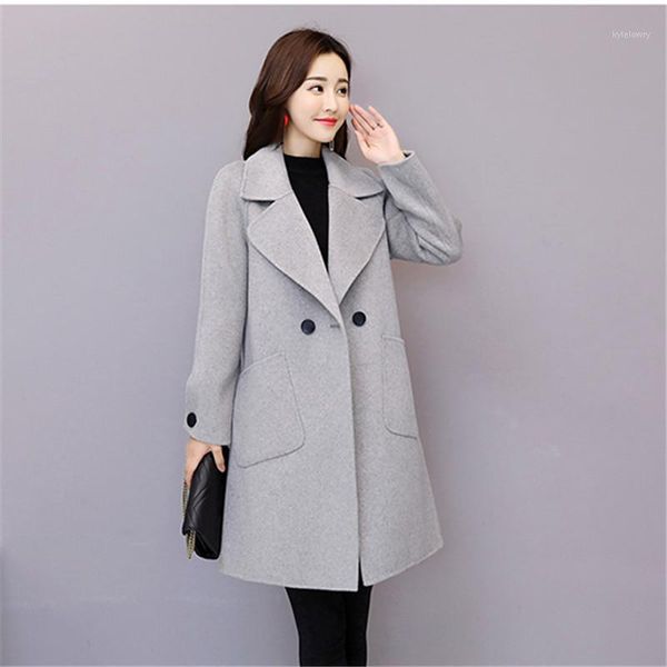 temperament solid classic botton outerwear warm women winter jacket woolen coat wool coat turn-down collar female 2019 new1, Black
temperament solid classic botton outerwear warm women winter jacket woolen coat wool coat turn-down collar female 2019 new1, Black