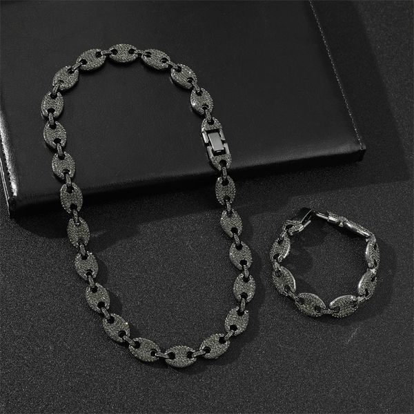black 18mm coffee bean full miami curb cuban necklace charm alloy iced out chain necklaces for men rock hip hop jewelry, Silver
black 18mm coffee bean full miami curb cuban necklace charm alloy iced out chain necklaces for men rock hip hop jewelry, Silver
