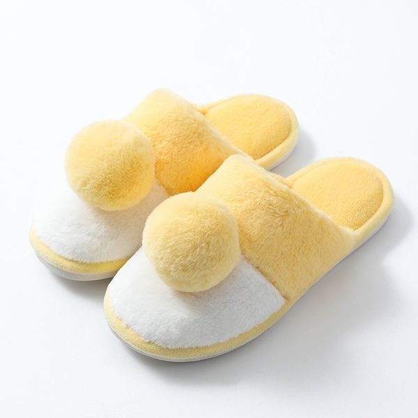 women's fur ball slippers autumn winter fluffy slippers soft plush couple home indoor shoes flip flops women non-slip mule shoe y201026, Black
women's fur ball slippers autumn winter fluffy slippers soft plush couple home indoor shoes flip flops women non-slip mule shoe y201026, Black