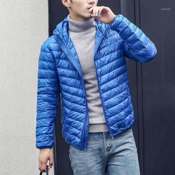 autumn winter men ultralight jacket white duck down coat male down jackets winter casual jackets coats warm parka 3xl 4xl1, Black