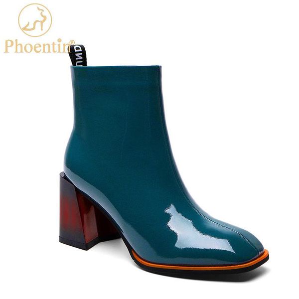 boots phoentin genuine leather women's ankle 2021 winter autumn office shoes plus size square toe high heels blue boot ft1261, Black
boots phoentin genuine leather women's ankle 2021 winter autumn office shoes plus size square toe high heels blue boot ft1261, Black