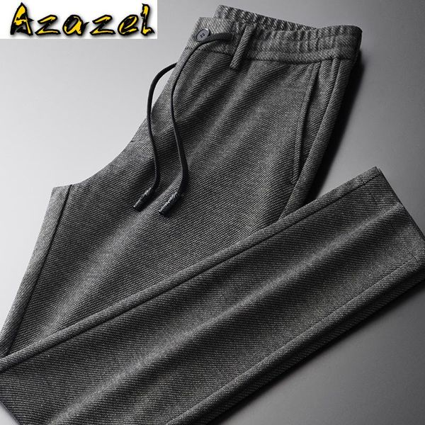 men's pants azazel fashion mens luxury yarn dye twill fabrics casual trousers hight quality elastic waist slim fit man, Black
men's pants azazel fashion mens luxury yarn dye twill fabrics casual trousers hight quality elastic waist slim fit man, Black