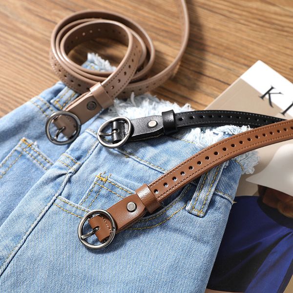 ah fu with skirt thin girl pin buckle ins simple cowhide decorative belt multi color optional, Black;brown
ah fu with skirt thin girl pin buckle ins simple cowhide decorative belt multi color optional, Black;brown