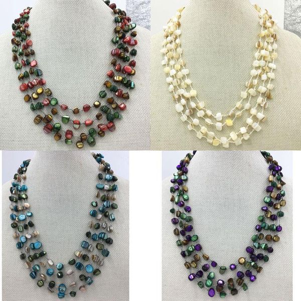 fashion jewelry beautiful mother of pearl sehll 4 row women men necklace 20" wfh708, Silver
fashion jewelry beautiful mother of pearl sehll 4 row women men necklace 20" wfh708, Silver
