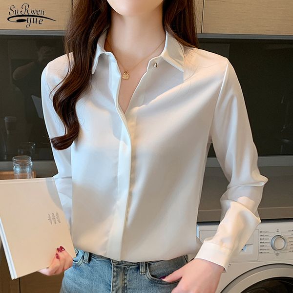 autumn new long-sleeve silk women's shirt office lady turn down collar solid blouse women elegant ladies blusas 10618 201125, White
autumn new long-sleeve silk women's shirt office lady turn down collar solid blouse women elegant ladies blusas 10618 201125, White