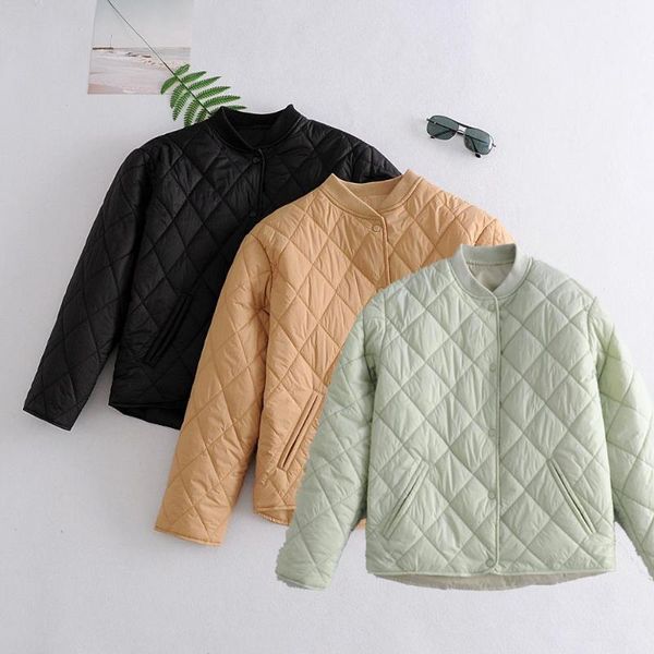 2020 women winter coat korean version cotton outerwear women diamond-shaped plaid loose warm jackets clothing female cotton park, Black
2020 women winter coat korean version cotton outerwear women diamond-shaped plaid loose warm jackets clothing female cotton park, Black