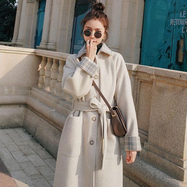 women's wool & blends hepburn wind coat long and small korean quilted padded winter 2021, Black
women's wool & blends hepburn wind coat long and small korean quilted padded winter 2021, Black