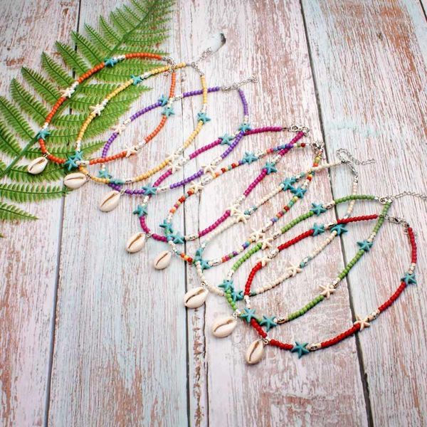 chokers moon girl puka shell pendants necklace for women starfish colorful beads choker collier femme vintage bohemian jewelry dropship1, Golden;silver
chokers moon girl puka shell pendants necklace for women starfish colorful beads choker collier femme vintage bohemian jewelry dropship1, Golden;silver