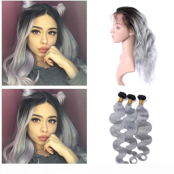 1b sliver grey ombre body wave brazilian virgin hair weave with 360 lace band frontal pre plucked 360 lace frontal closure with bundles, Black;brown
1b sliver grey ombre body wave brazilian virgin hair weave with 360 lace band frontal pre plucked 360 lace frontal closure with bundles, Black;brown