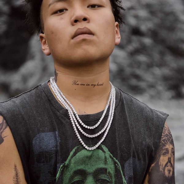 boys' chain trendy tennis 4mm punk zircon hip hop 18k gold necklace display, Silver
boys' chain trendy tennis 4mm punk zircon hip hop 18k gold necklace display, Silver