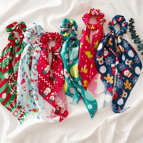 hair accessories christmas scrunchies with long ribbon bow scarf cute snowflake santa snowman print elastic ties ponytail holder
hair accessories christmas scrunchies with long ribbon bow scarf cute snowflake santa snowman print elastic ties ponytail holder