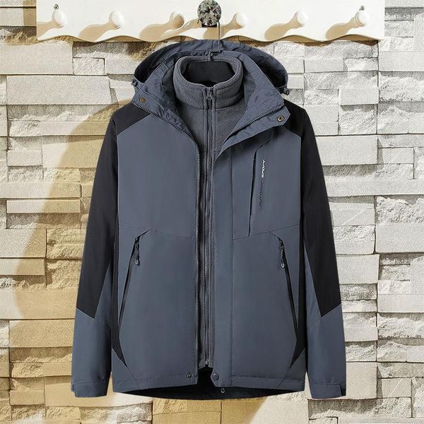 outdoor jackets&hoodies three-in-one raincoat jacket men and women autumn winter windproof waterproof couple's mountaineering fleece mi, Blue;black
outdoor jackets&hoodies three-in-one raincoat jacket men and women autumn winter windproof waterproof couple's mountaineering fleece mi, Blue;black