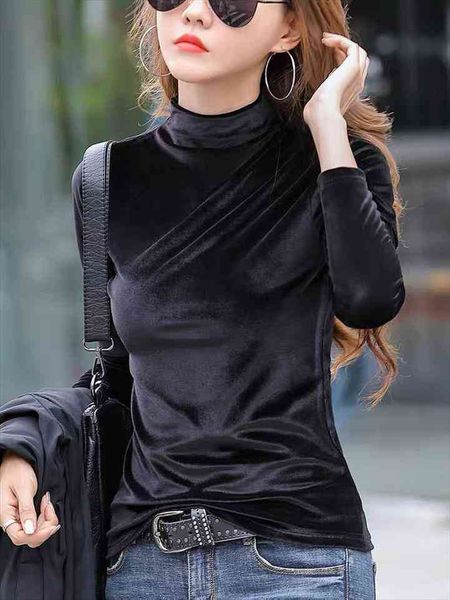 winter warm turtleneck long sleeve velvet shirt high collar slim elegant velour blouse plus size spring -7xl, White
winter warm turtleneck long sleeve velvet shirt high collar slim elegant velour blouse plus size spring -7xl, White