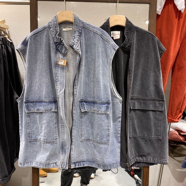 eqicr casual clothes snem3 work clothes 2020 spring summer women's wear korean version mujia bf work wear denim jacket vest shoulder co, White;black
eqicr casual clothes snem3 work clothes 2020 spring summer women's wear korean version mujia bf work wear denim jacket vest shoulder co, White;black