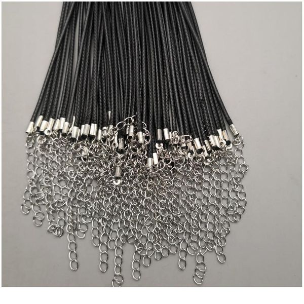 wholesale 2mm jewelry clasp lobster clasp necklace rope wax leather cord black necklace lanyard pendant cords 50pcs/ jlllxy, Silver
wholesale 2mm jewelry clasp lobster clasp necklace rope wax leather cord black necklace lanyard pendant cords 50pcs/ jlllxy, Silver