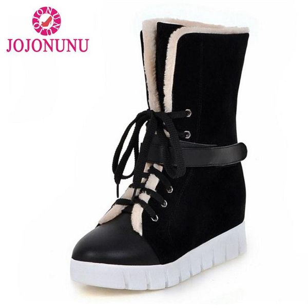 fitwee women plush fur flats snow boots keep warm lace up fashion winter shoes women round toe half short boots size 34-43, Black
fitwee women plush fur flats snow boots keep warm lace up fashion winter shoes women round toe half short boots size 34-43, Black