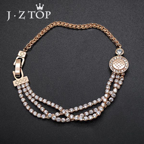 jzluxury zircon chain bracelets for woman charm rose gold color bangles bracelet femme crystal wedding jewelry pulseras, Black
jzluxury zircon chain bracelets for woman charm rose gold color bangles bracelet femme crystal wedding jewelry pulseras, Black