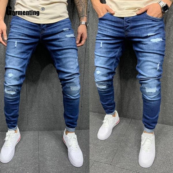 men's jeans garmenting trendy 2021 demin pants men skinny fashion hole ripped streetwear male denim blue trousers
men's jeans garmenting trendy 2021 demin pants men skinny fashion hole ripped streetwear male denim blue trousers