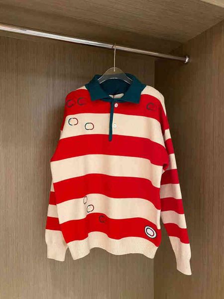 2022 factory wholesale new gujia autumn stripe contrast loose and comfortable warm knitted pullover lapel couple sweater, Black;gray
2022 factory wholesale new gujia autumn stripe contrast loose and comfortable warm knitted pullover lapel couple sweater, Black;gray