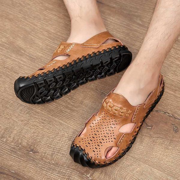 cow split leather sandals men shoes mens sandles summer slippers garden shoes men new 2019 sandalias hombre1, Black
cow split leather sandals men shoes mens sandles summer slippers garden shoes men new 2019 sandalias hombre1, Black