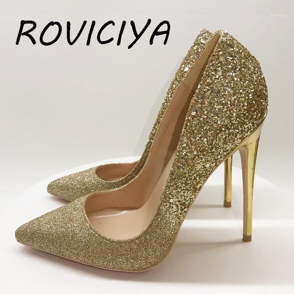 dress shoes gold glitter sparkling women pumps 12cm thin high heels woman pointy toe stiletto lf016 roviciya1, Black 
dress shoes gold glitter sparkling women pumps 12cm thin high heels woman pointy toe stiletto lf016 roviciya1, Black