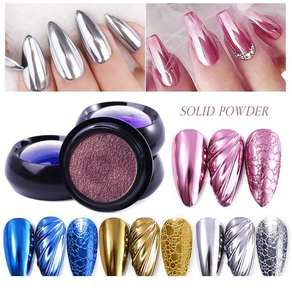 1 box mirror titanium nail glitters powder chameleon rose gold silver metallic manicures nail art chrome dust de jllaes, Silver;gold
1 box mirror titanium nail glitters powder chameleon rose gold silver metallic manicures nail art chrome dust de jllaes, Silver;gold