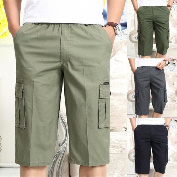 2020 men's solid color tooling shorts high waist elastic waist multi pocket cropped cotton shorts overalls male summer, White;black
2020 men's solid color tooling shorts high waist elastic waist multi pocket cropped cotton shorts overalls male summer, White;black