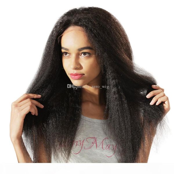180 density kinky straight full lace wig silk 4.5x5 malaysian human hair yaki silk base glueless lace front wigs natural hairline, Black;brown
180 density kinky straight full lace wig silk 4.5x5 malaysian human hair yaki silk base glueless lace front wigs natural hairline, Black;brown