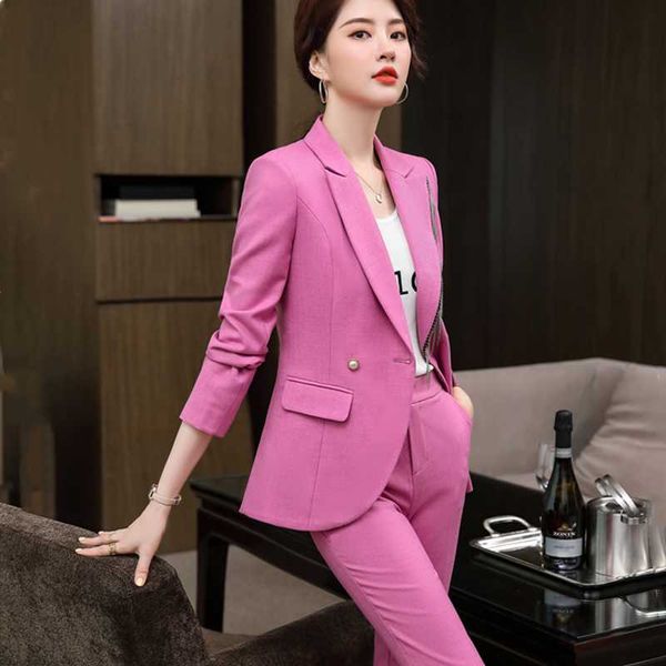 women's two piece pants autumn and winter korean style suit jacket female high-end formal wear fashion overalls goddess fan, White
women's two piece pants autumn and winter korean style suit jacket female high-end formal wear fashion overalls goddess fan, White