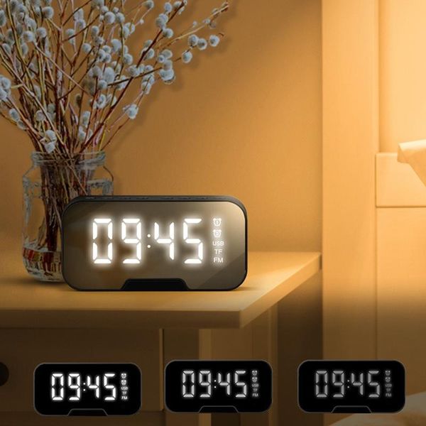 g5 wireless bluetooth 5.0 loudspeaker alarm clock radio with mirror led dimming display sn supports tf card o speaker
g5 wireless bluetooth 5.0 loudspeaker alarm clock radio with mirror led dimming display sn supports tf card o speaker