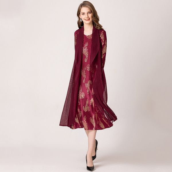 k81005 cashew nut gold stamping fake two pieces jialing pleated boutique women's dinner 7 4 sleeve gold mesh dress dress lcumf, Black;gray
k81005 cashew nut gold stamping fake two pieces jialing pleated boutique women's dinner 7 4 sleeve gold mesh dress dress lcumf, Black;gray