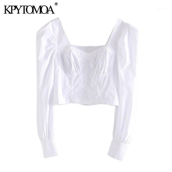 kpytomoa women 2020 fashion pleated white cropped blouses vintage square collar puff sleeve female shirts blusas chic 1
kpytomoa women 2020 fashion pleated white cropped blouses vintage square collar puff sleeve female shirts blusas chic 1