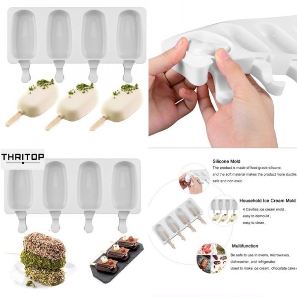 food safe silicone ice cream molds 4 cell frozen ice cube molds popsicle maker diy homemade er lolly mould with sticks 101 j2
food safe silicone ice cream molds 4 cell frozen ice cube molds popsicle maker diy homemade er lolly mould with sticks 101 j2