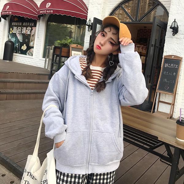 women hooded jackets bf wind retro ladies zipper up loose slim bomber jacket coats basic casual outerwear pockets harajuku, Black;brown
women hooded jackets bf wind retro ladies zipper up loose slim bomber jacket coats basic casual outerwear pockets harajuku, Black;brown