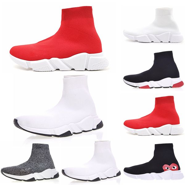 2020 sock shoes speed trainer stretch knit mid black white fashion breathable casual shoes for men women size 36-45
2020 sock shoes speed trainer stretch knit mid black white fashion breathable casual shoes for men women size 36-45