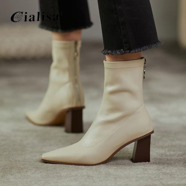 cialisa women shoes chunky heel square toe zipper large size 40-43 boot 2020 fashion autumn winter high heel ankle boots, Black
cialisa women shoes chunky heel square toe zipper large size 40-43 boot 2020 fashion autumn winter high heel ankle boots, Black
