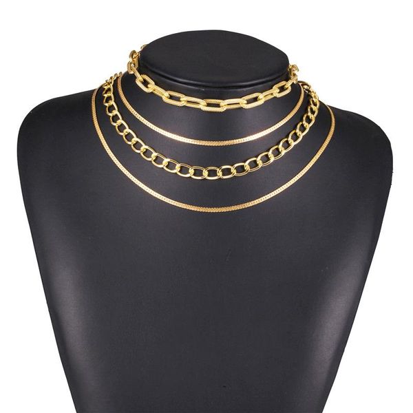 chokers punk metal multi layer link chain choker necklace for women goth hip hop night club jewelry female chocker collier, Golden;silver
chokers punk metal multi layer link chain choker necklace for women goth hip hop night club jewelry female chocker collier, Golden;silver