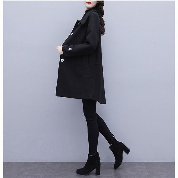 autumn mid-length 2021 new and black winter wool cover korean style wear thick women's coat hxld
autumn mid-length 2021 new and black winter wool cover korean style wear thick women's coat hxld