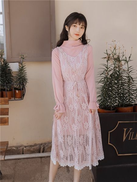 french girl temperament gentle lace waistcoat knitted bottomed set women's two piece dress lace dress set medium length zkoen, Gray
french girl temperament gentle lace waistcoat knitted bottomed set women's two piece dress lace dress set medium length zkoen, Gray