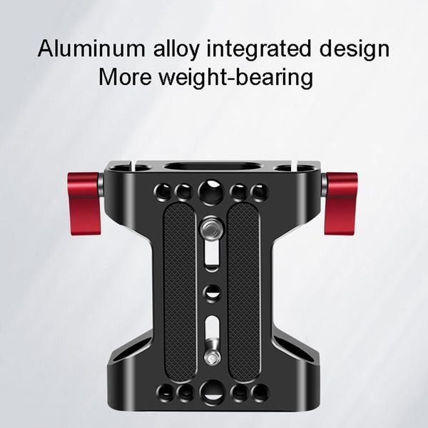 multifunction camera base plate with 15mm rod rail clamp for dslr shoulder rig support accessories tripods
multifunction camera base plate with 15mm rod rail clamp for dslr shoulder rig support accessories tripods