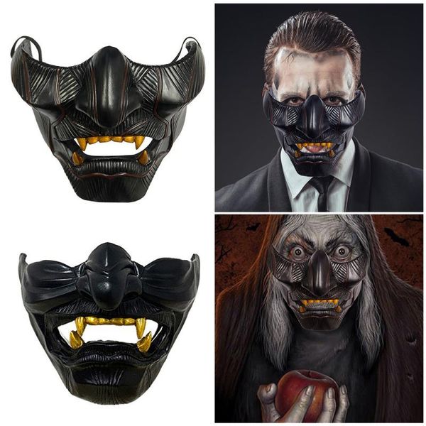 ghost of tsushima prajna laughing devil grimace half face cosplay costume club party resin mask tactical halloween mask q0115
ghost of tsushima prajna laughing devil grimace half face cosplay costume club party resin mask tactical halloween mask q0115