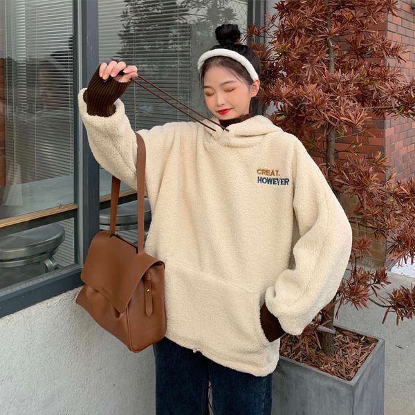 2020 new women show thin foreign style junior school students fake two high collar sweater with lambskin and artifact top, Black
2020 new women show thin foreign style junior school students fake two high collar sweater with lambskin and artifact top, Black