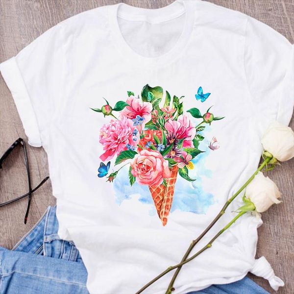 women graphic ladies ice cream butterfly watercolor flower floral print clothes lady tees female t shirt womens t shirt, White
women graphic ladies ice cream butterfly watercolor flower floral print clothes lady tees female t shirt womens t shirt, White