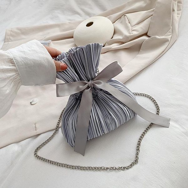 cross body women bag female shoulder silk crossbody lady handbags simple folds bucket 
cross body women bag female shoulder silk crossbody lady handbags simple folds bucket