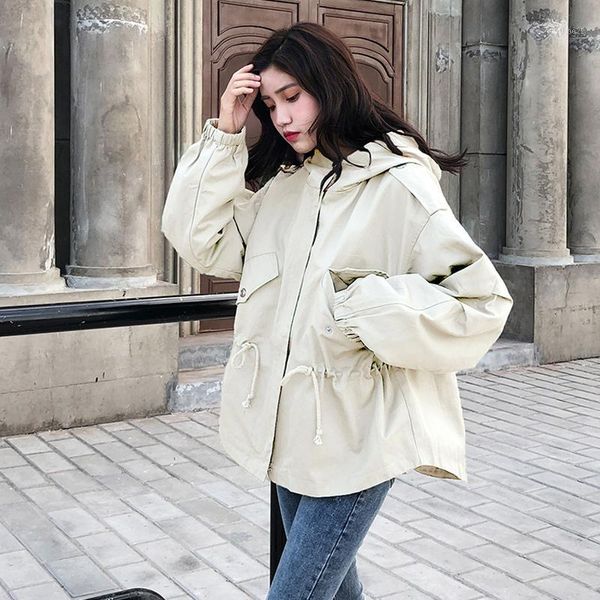 women's trench coats 2021 loose coat spring autumn women's hooded black green windbreaker outerwear female casual coat1, Tan;black
women's trench coats 2021 loose coat spring autumn women's hooded black green windbreaker outerwear female casual coat1, Tan;black
