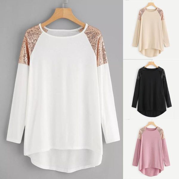 blouse shirts women contrast sequin patchwork blouse plus size 5xl o-neck long sleeve chemisiers femme 2020 @451, White
blouse shirts women contrast sequin patchwork blouse plus size 5xl o-neck long sleeve chemisiers femme 2020 @451, White