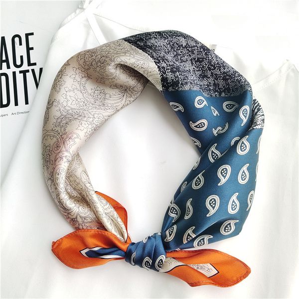 kerchief women's scarves thin versatile spring autumn and winter mulberry decorative small hangzhou silk scarf, Blue;gray
kerchief women's scarves thin versatile spring autumn and winter mulberry decorative small hangzhou silk scarf, Blue;gray
