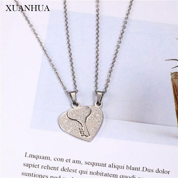 xuanhua из нержавеющей стали ювелирные изделия женщина сердца ключ для любителей ожерелья подвески моды ювелирных аксессуаров бесплатная дос, Silver
xuanhua из нержавеющей стали ювелирные изделия женщина сердца ключ для любителей ожерелья подвески моды ювелирных аксессуаров бесплатная дос, Silver