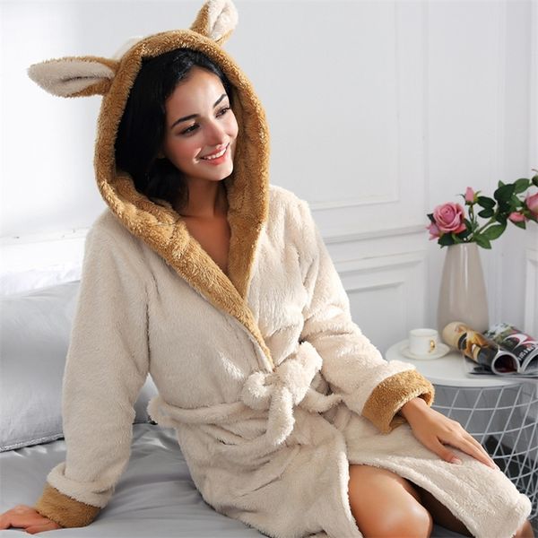 women long sleepwear set warm winter coralline plush shawl bathrobe rabbit ears hat robe coat pajamas#4 y200425, Black;red
women long sleepwear set warm winter coralline plush shawl bathrobe rabbit ears hat robe coat pajamas#4 y200425, Black;red